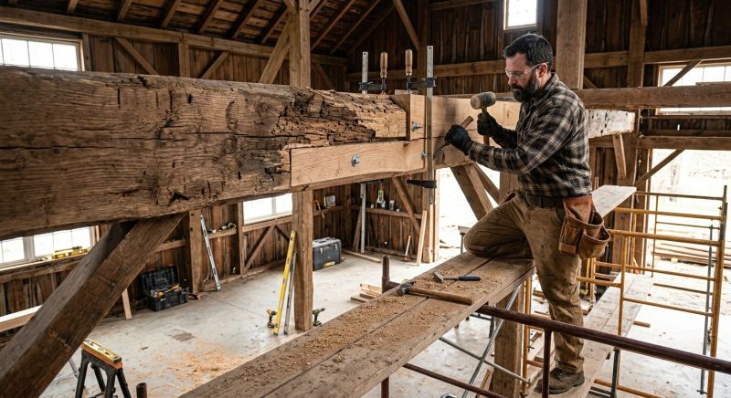 Barn Beam Replacement in Kansas City, KS