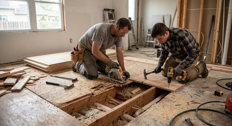 Squeaking Floor Repair in Wilmington, NC