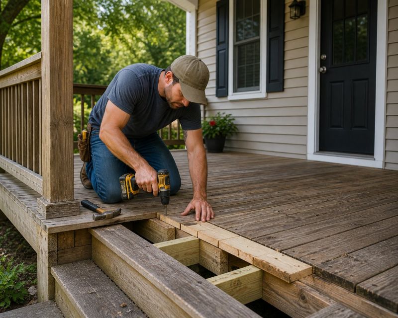 Veranda Post Repair in Seattle, WA